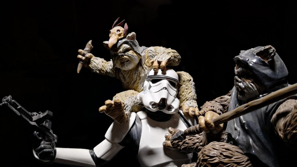 Stormtrooper vs ewoks